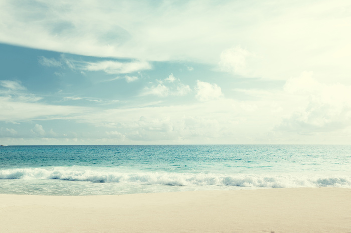 Fototapete Heller Blick auf den Strand