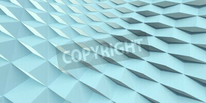 Fototapete Hellblaues Muster 3D
