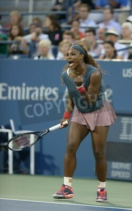 Fototapete Tennis Spiel auf dem Platz