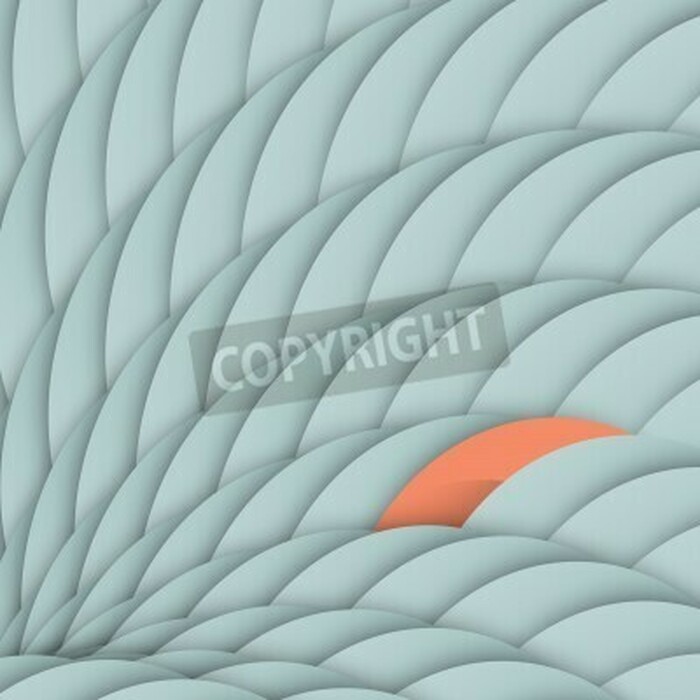 Fototapete Abstraktion 3D mit Farbakzent