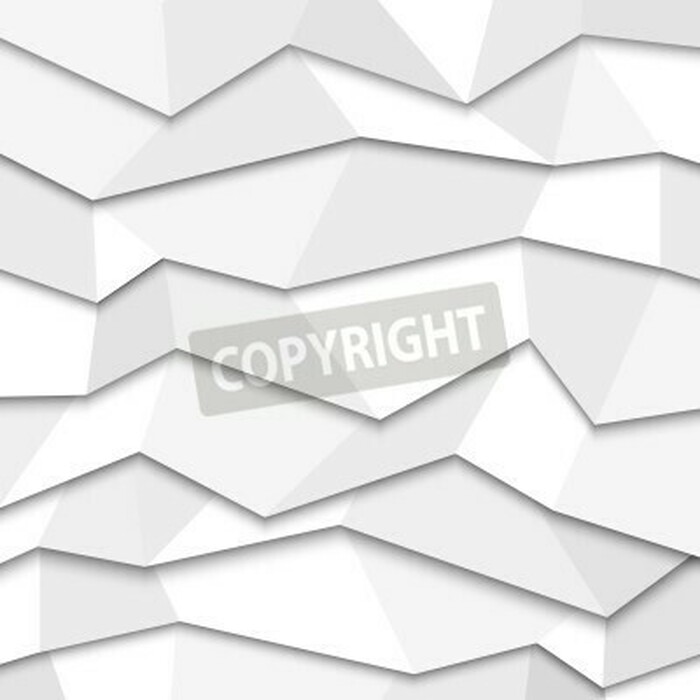 Fototapete 3D weißes Origami