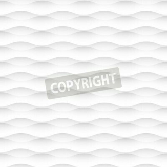 Fototapete 3D Wellen vor weißem Hintergrund