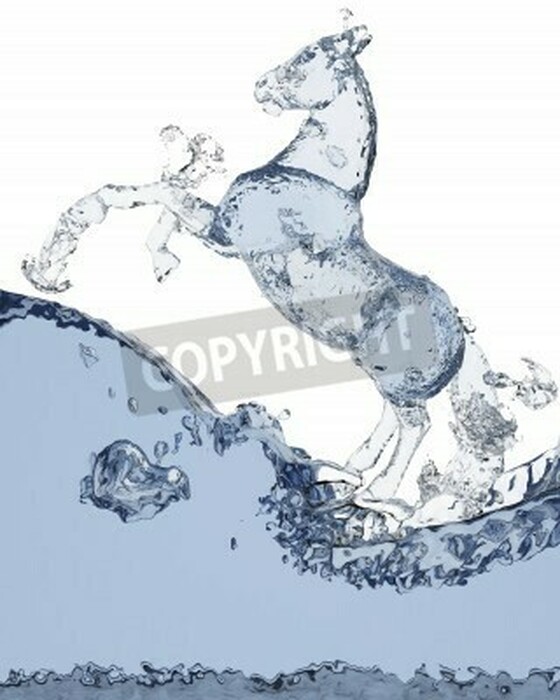 Fototapete 3d-grafik-pferd