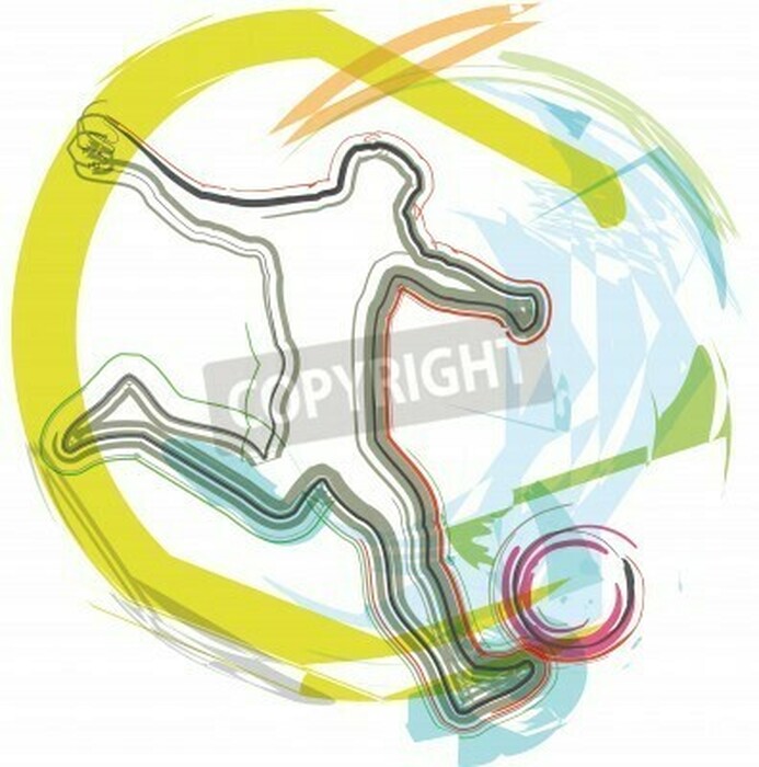 Fototapete Präzises Fußballmuster