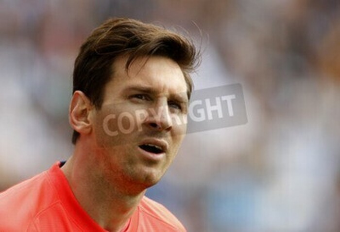 Fototapete Leo Messi beim Spiel in Barcelona