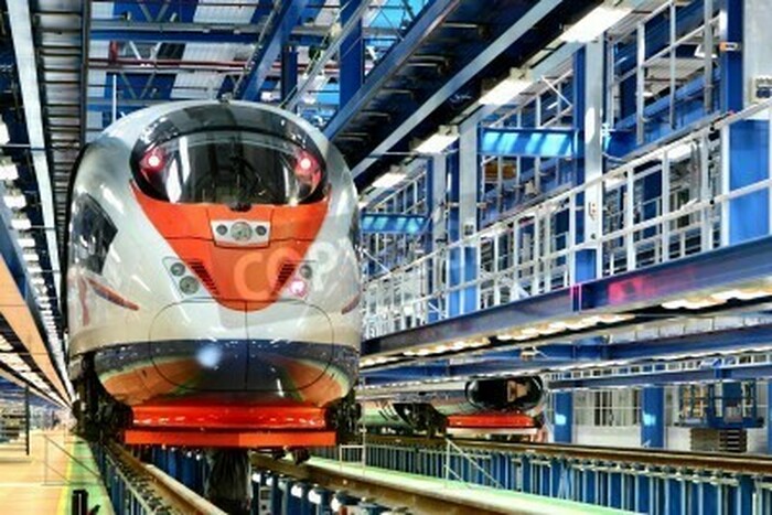 Bild Bau eines Hochgeschwindigkeitszuges