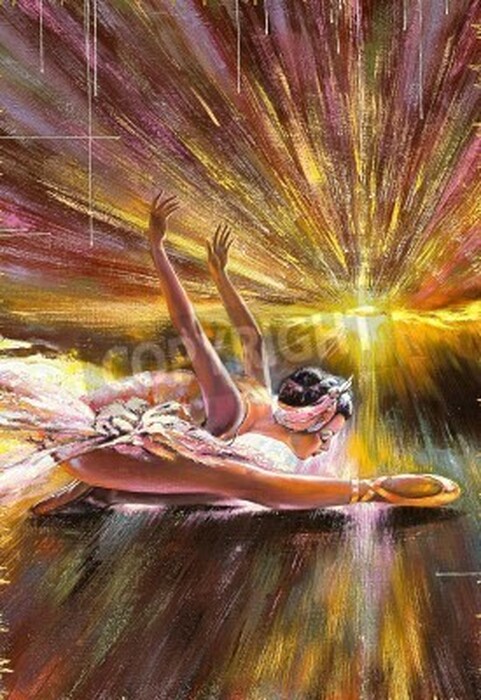 Bild Impressionismus Ballerina