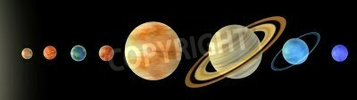 Fototapete Sonnensystem im Weltall