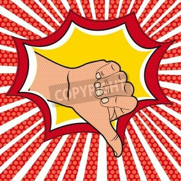 Fototapete Comic-Illustration im Pop-Art-Stil