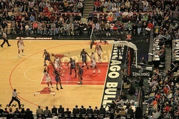 Poster NBA Basketball spannendes Spiel