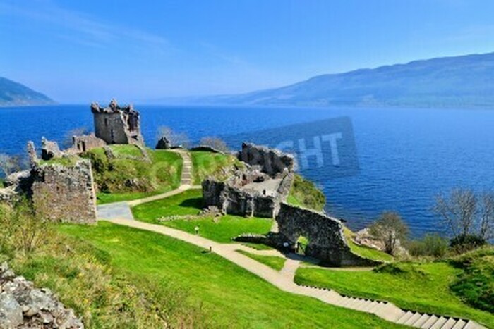 Fototapete Altes Schloss in Schottland