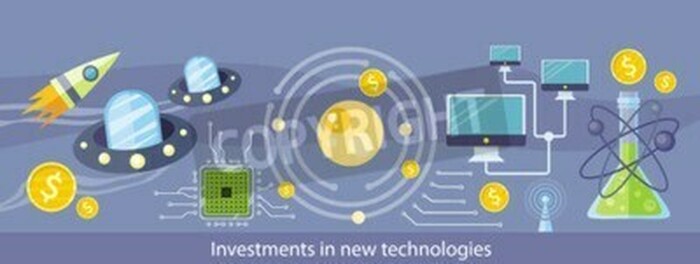 Fototapete Grafik mit modernen Technologien