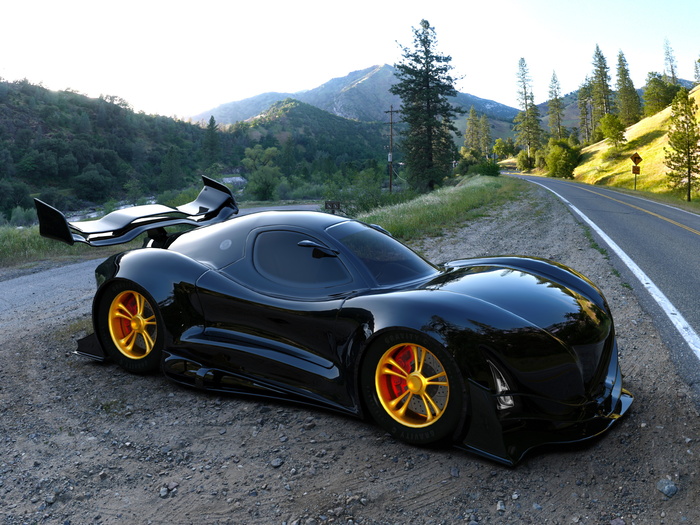 Fototapete Sportwagen