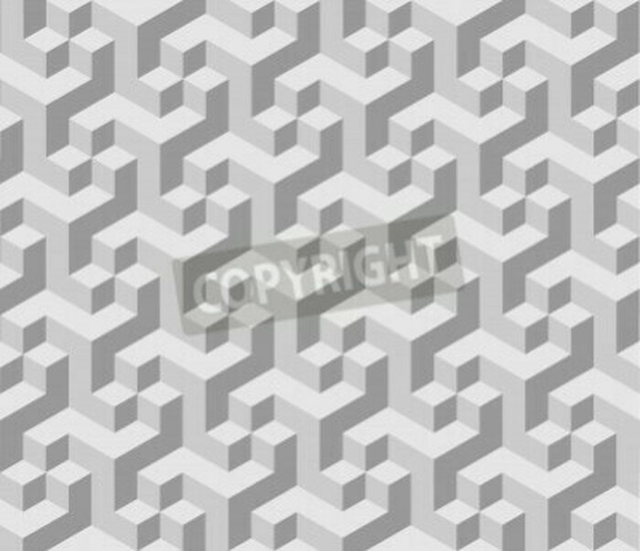 Fototapete Muster 3D grau