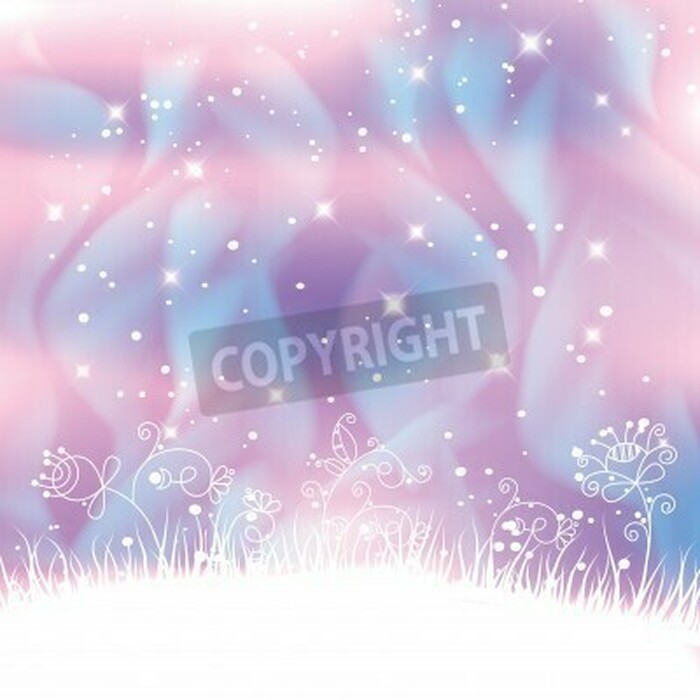 Fototapete Zartes Blumenmuster