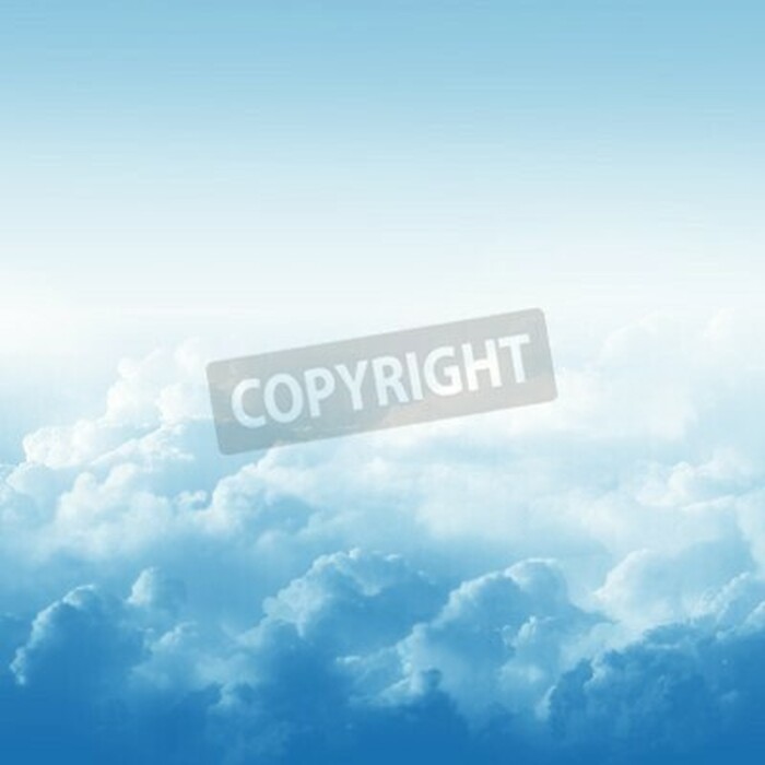 Fototapete Blauer Himmel und Wolken