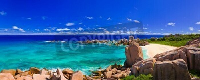 Fototapete Tropen auf den Seychellen