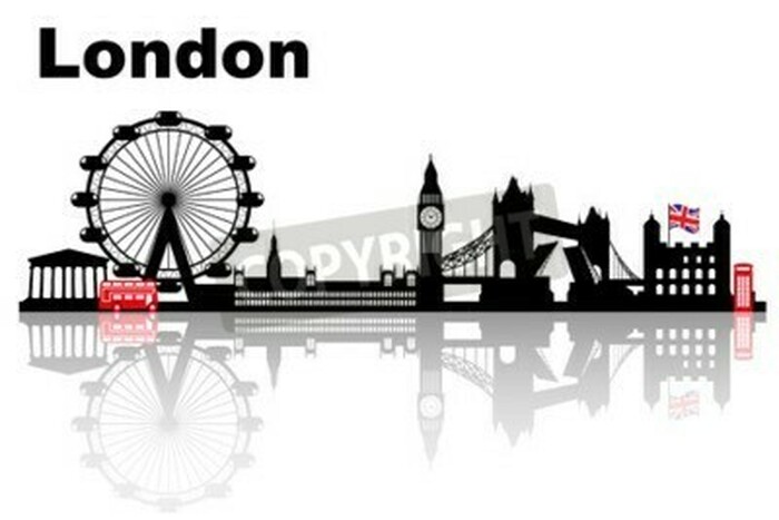 Poster London Skyline Illustration