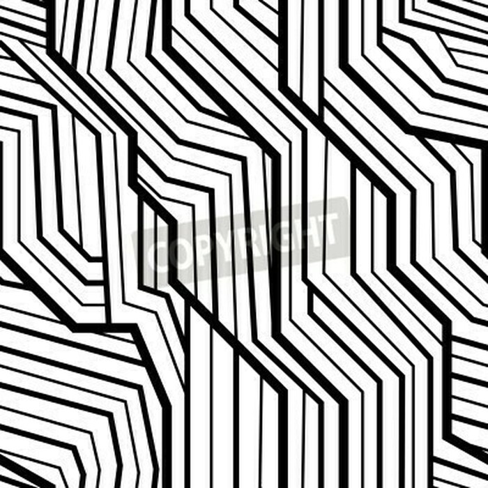 Fototapete Muster 3D im Art Deco-Stil