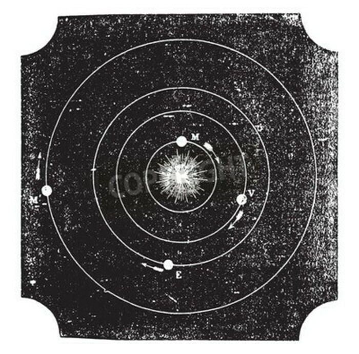 Fototapete Vintage Sonnensystem