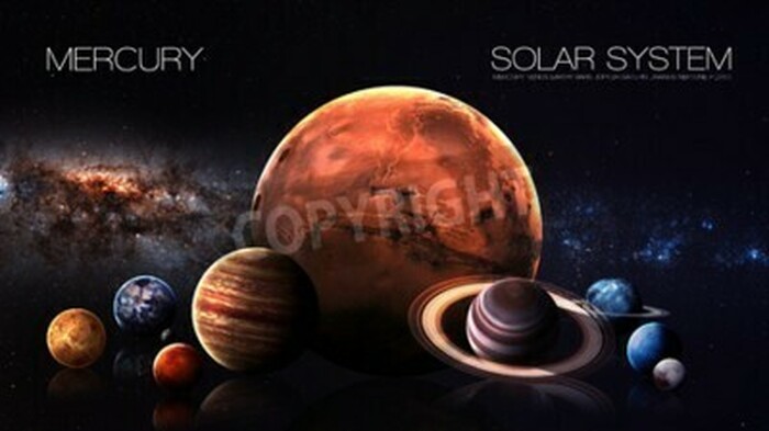 Fototapete Merkur Planet von Sonnensystem
