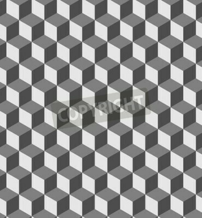 Fototapete Grafik 3D mit Kuben