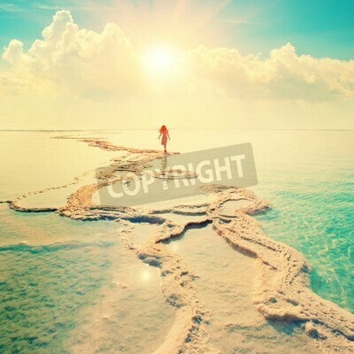 Fototapete Sonnenaufgang am Toten Meer