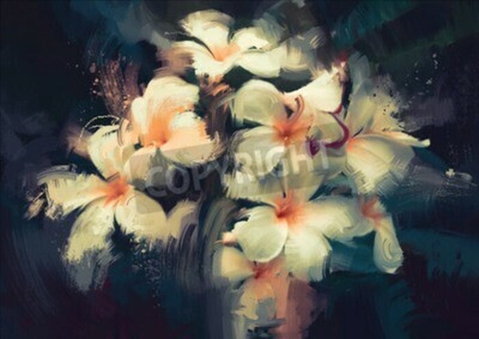 Bild Ölblumen Imitation