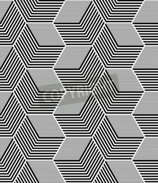 Fototapete Muster 3D aus Sechsecken