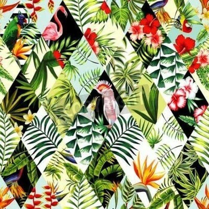 Fototapete Patchwork mit Natur