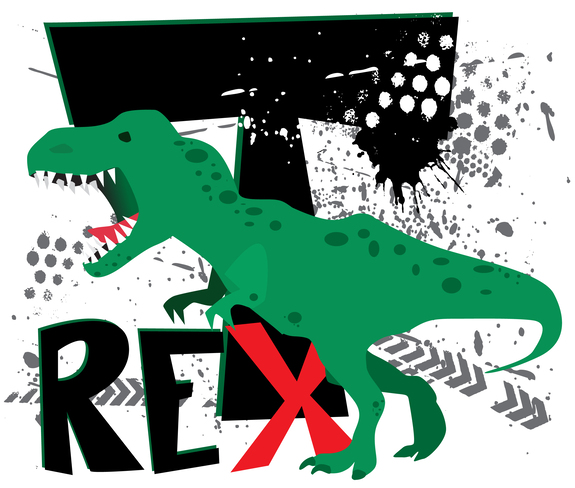 T-rex vert