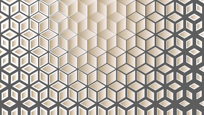 Cubes géométriques et motif ombre