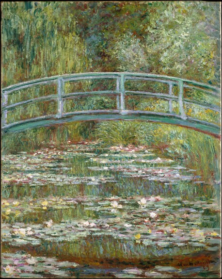 Claude monet water lilies and japanese bridge 