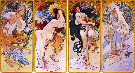 Alphonse mucha the seasons