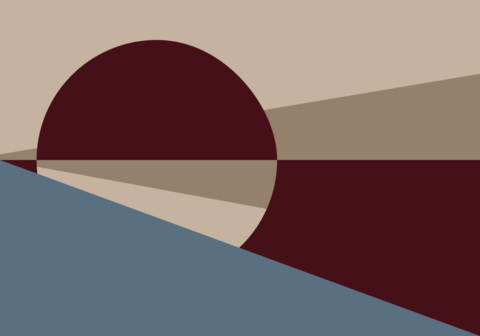 Cercle et triangles aux couleurs de l'automne