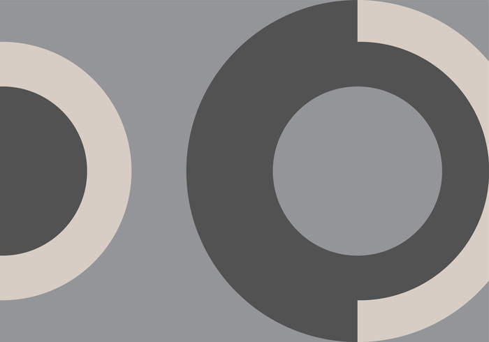 Cercles sur fond gris