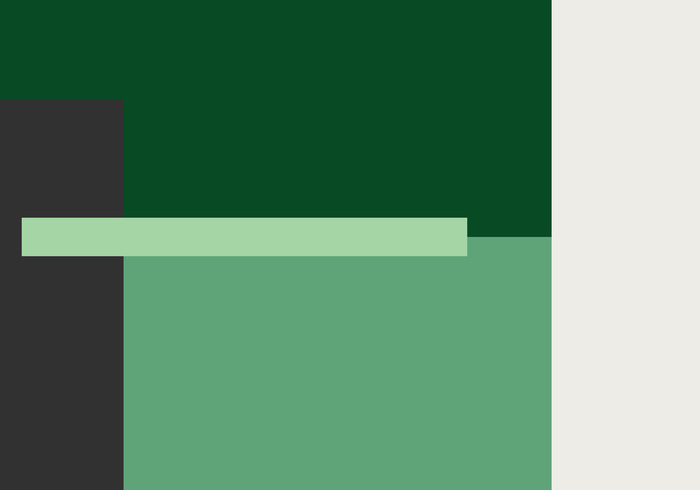 Rectangles tons verts