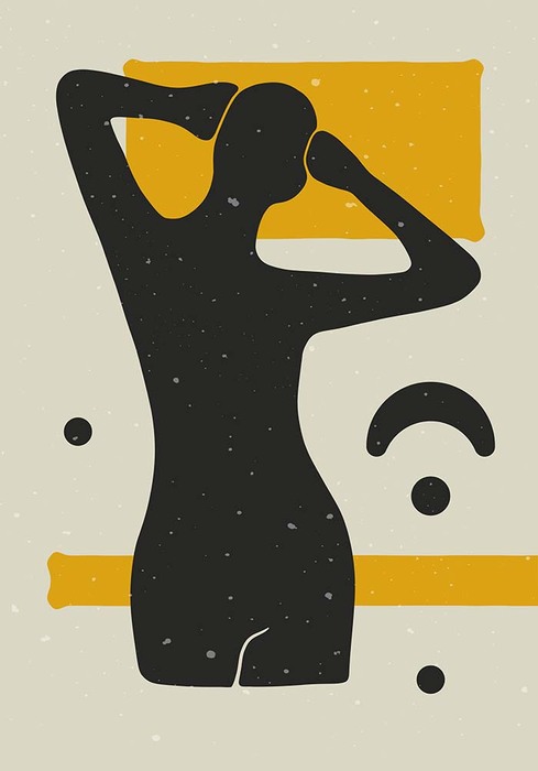 Personnage prenant un bain de soleil