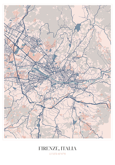 Plan de la ville de florence