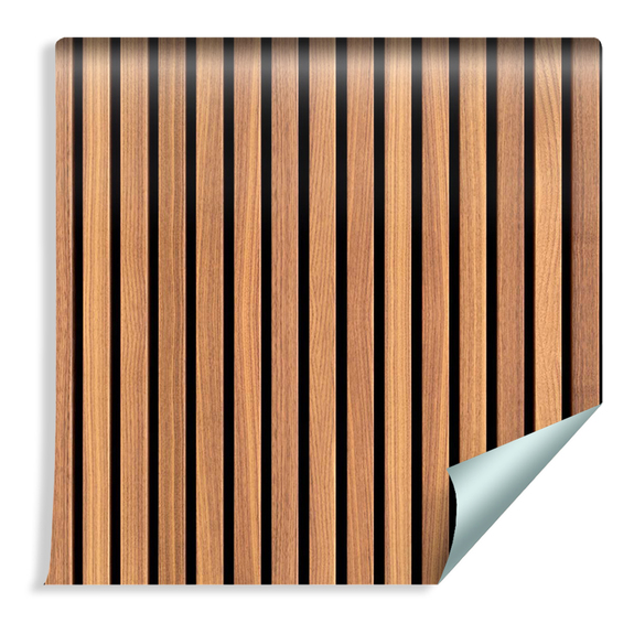 Lamelles murales teak