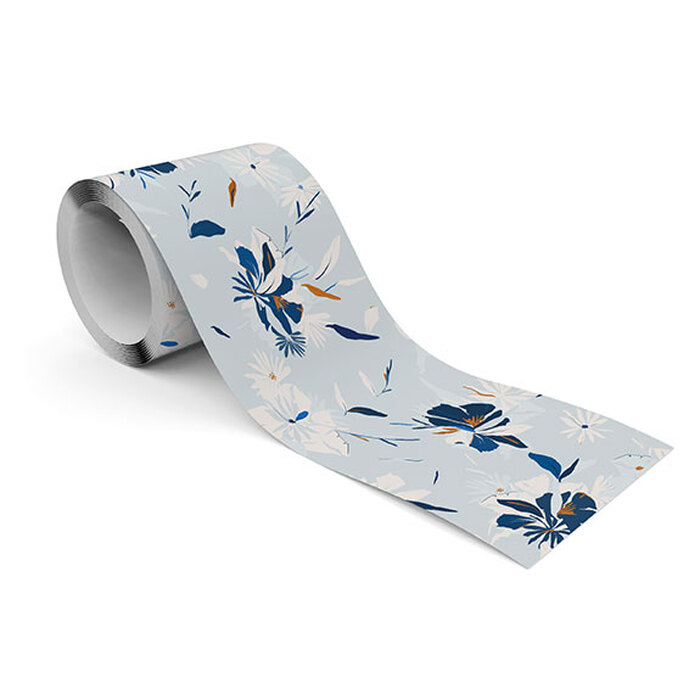 Frise murale motif floral abstrait