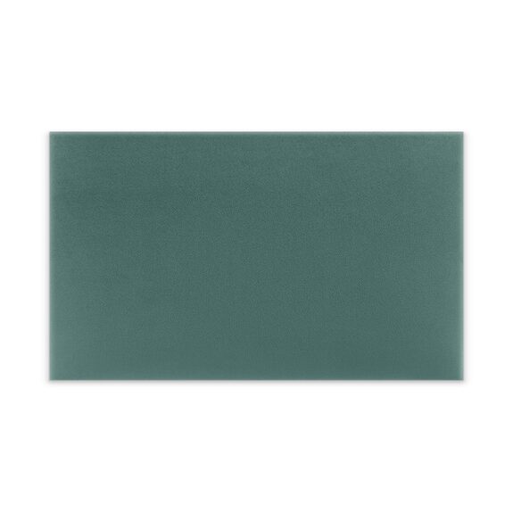 Panneau mural capitonné 50x30 turquoise rectangle