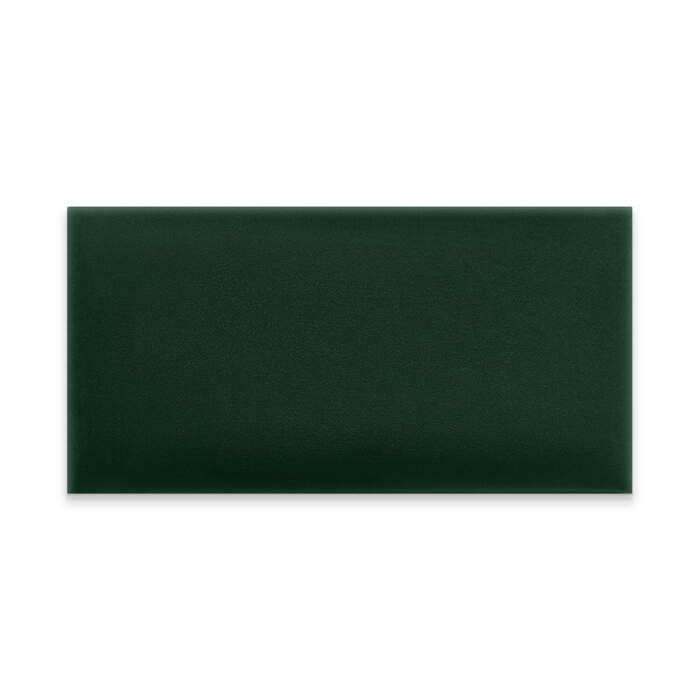 Panneau mural capitonné 60x30 vert bouteille rectangle