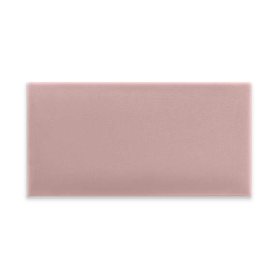 Panneau mural capitonné 60x30 rose rectangle