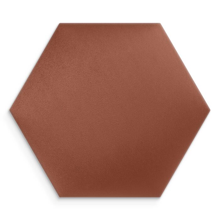 Panneau mural capitonné 20 rose foncé hexagone
