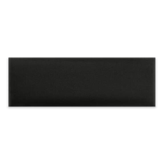 Panneau mural capitonné 90x30 noir rectangle