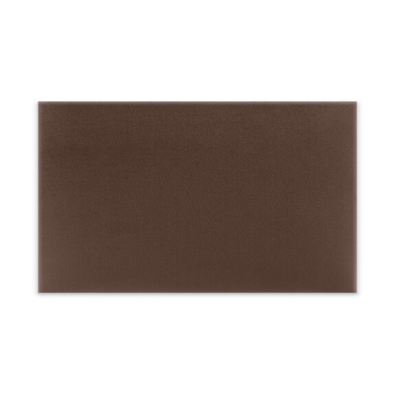 Panneau mural capitonné 50x30 marron rectangle