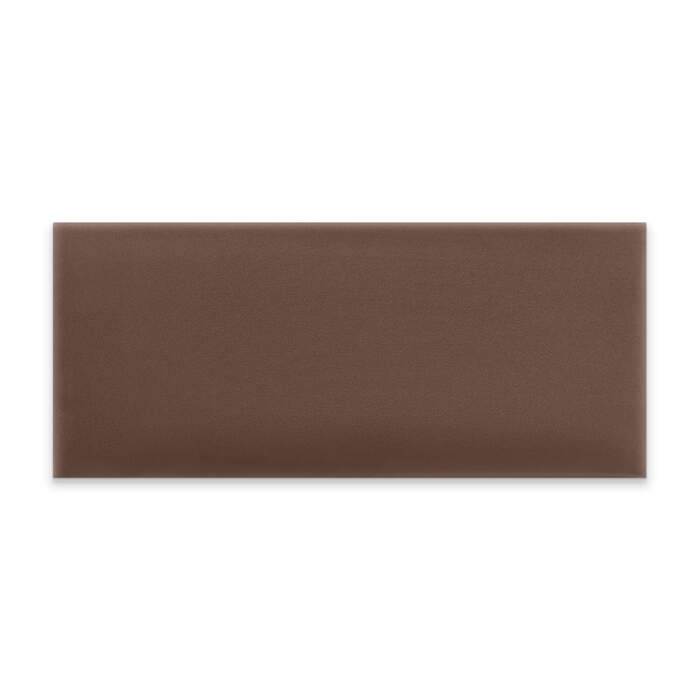 Panneau mural capitonné 70x30 marron rectangle
