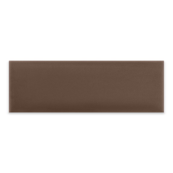 Panneau mural capitonné 90x30 marron rectangle