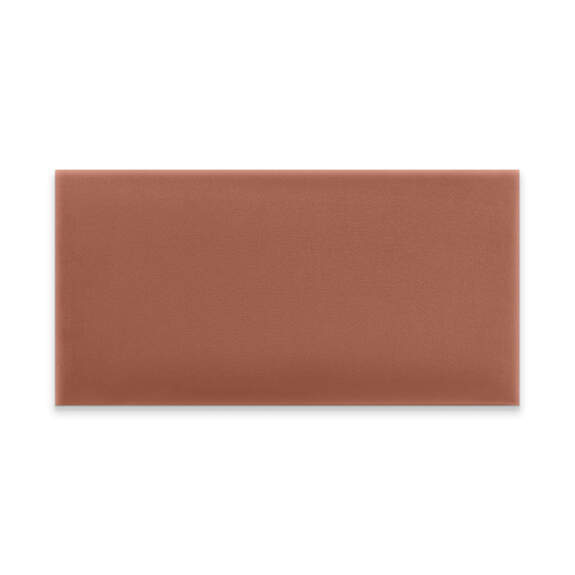 Panneau mural capitonné 60x30 rose foncé rectangle